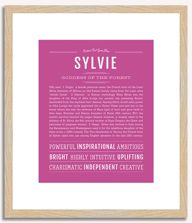 Sylvie | Name Art Print