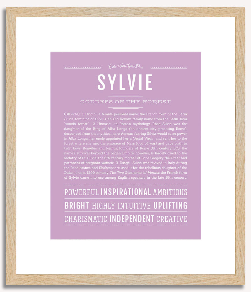 Sylvie | Name Art Print