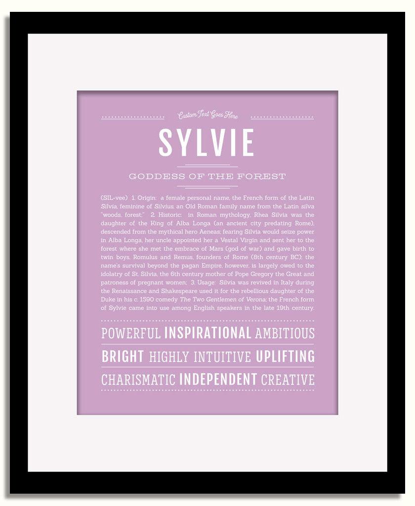 Frame Options | Lilac | Black Frame, Matted