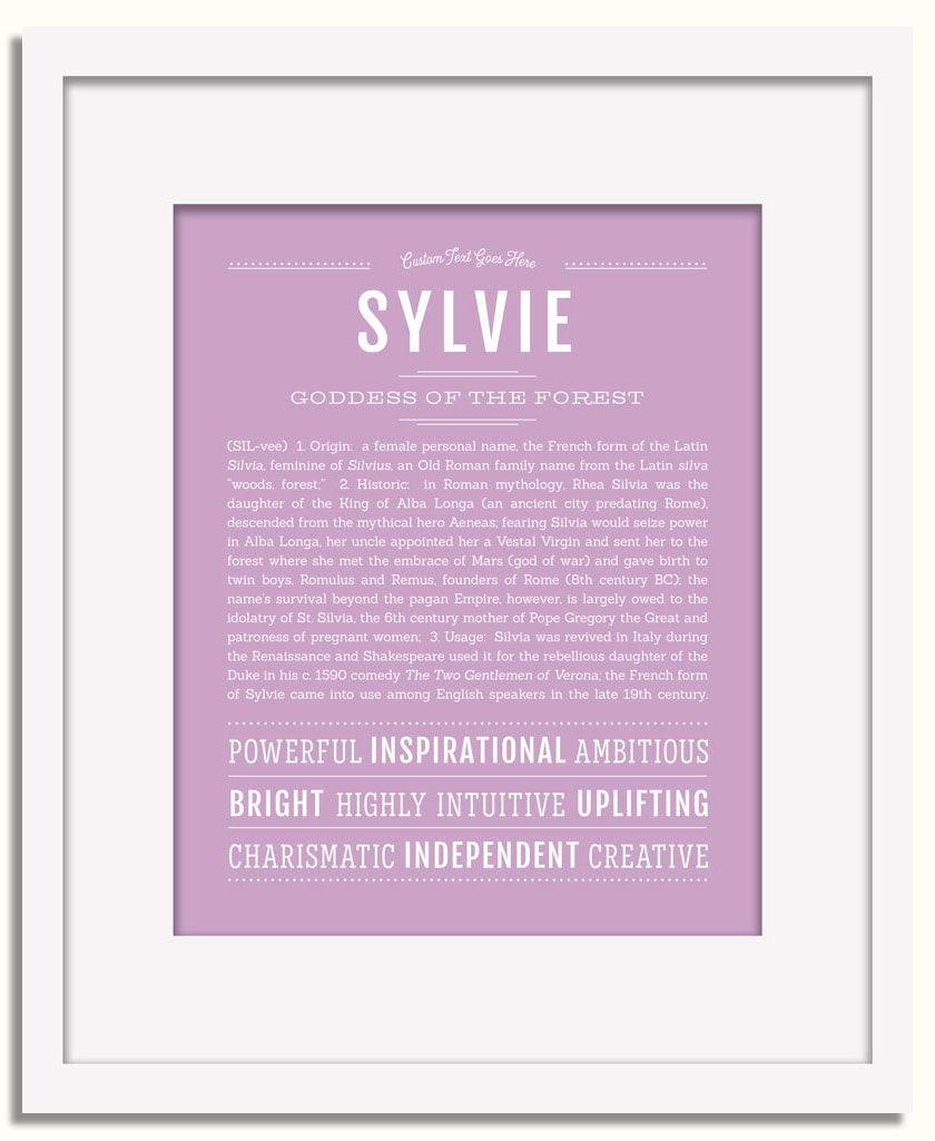 Frame Options | Lilac | White Frame, Matted