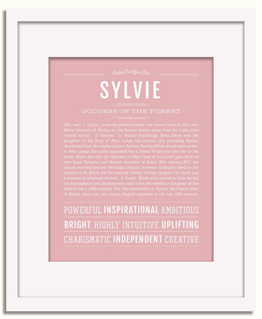 Frame Options | Dusty Rose | White Frame, Matted