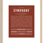 Symphony | Name Art Print