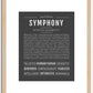 Symphony | Name Art Print