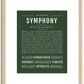 Symphony | Name Art Print