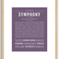 Symphony | Name Art Print