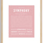 Symphony | Name Art Print