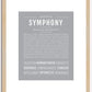 Symphony | Name Art Print