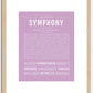 Symphony | Name Art Print