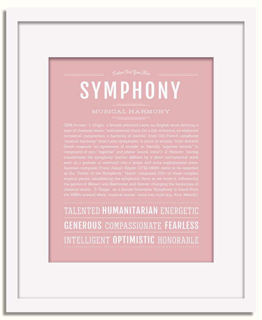 Frame Options | Dusty Rose | White Frame, Matted