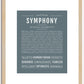 Symphony | Name Art Print