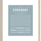 Symphony | Name Art Print