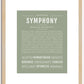 Symphony | Name Art Print