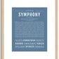 Symphony | Name Art Print