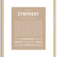 Symphony | Name Art Print