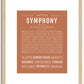 Symphony | Name Art Print