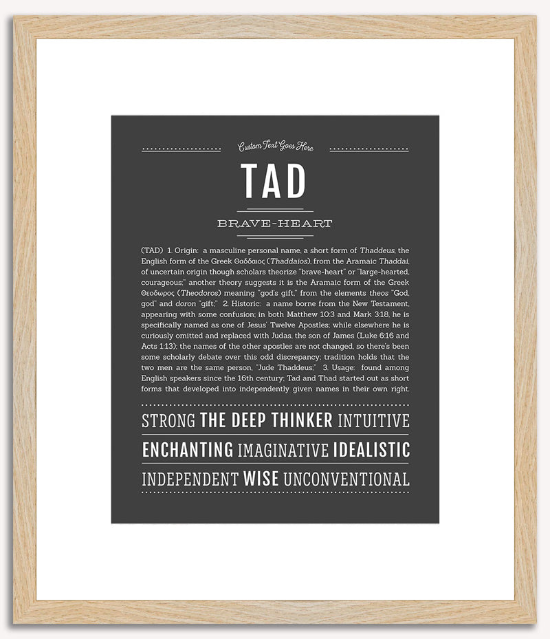 Tad | Name Art Print