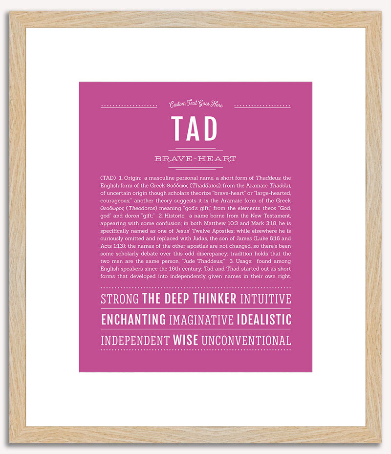 Tad | Name Art Print