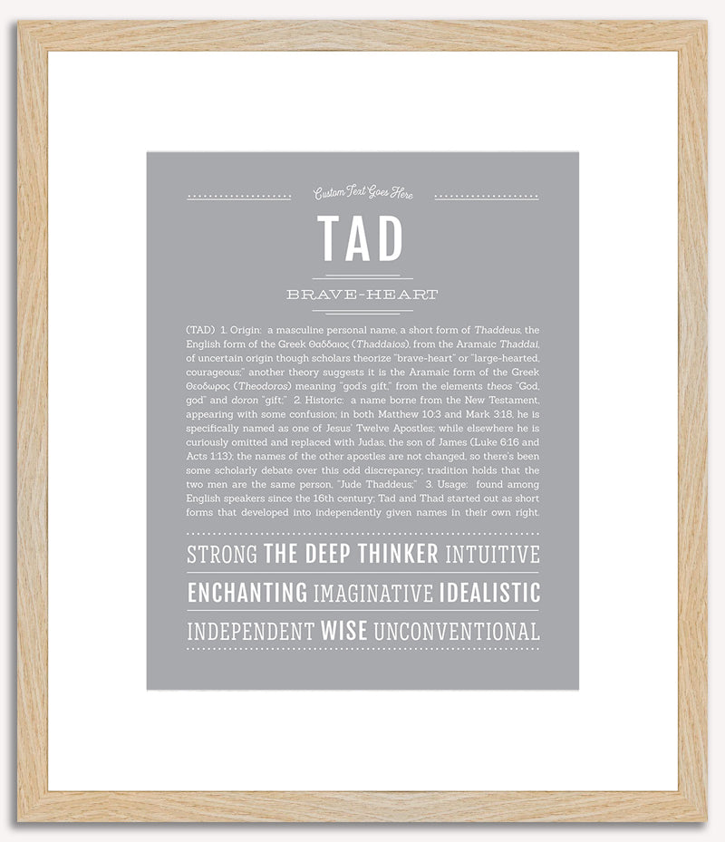 Tad | Name Art Print