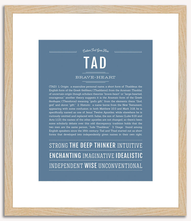 Tad | Name Art Print