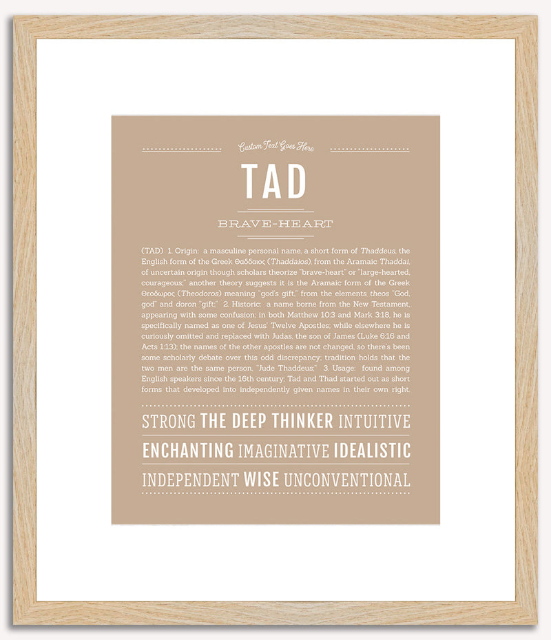 Tad | Name Art Print