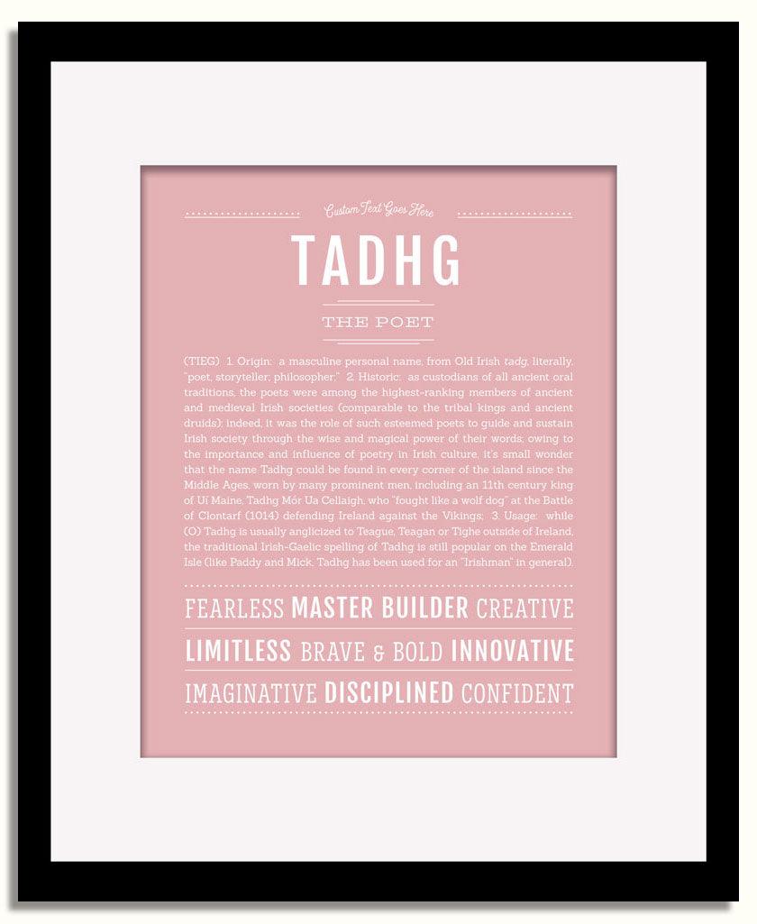 Frame Options | Dusty Rose | Black Frame, Matted