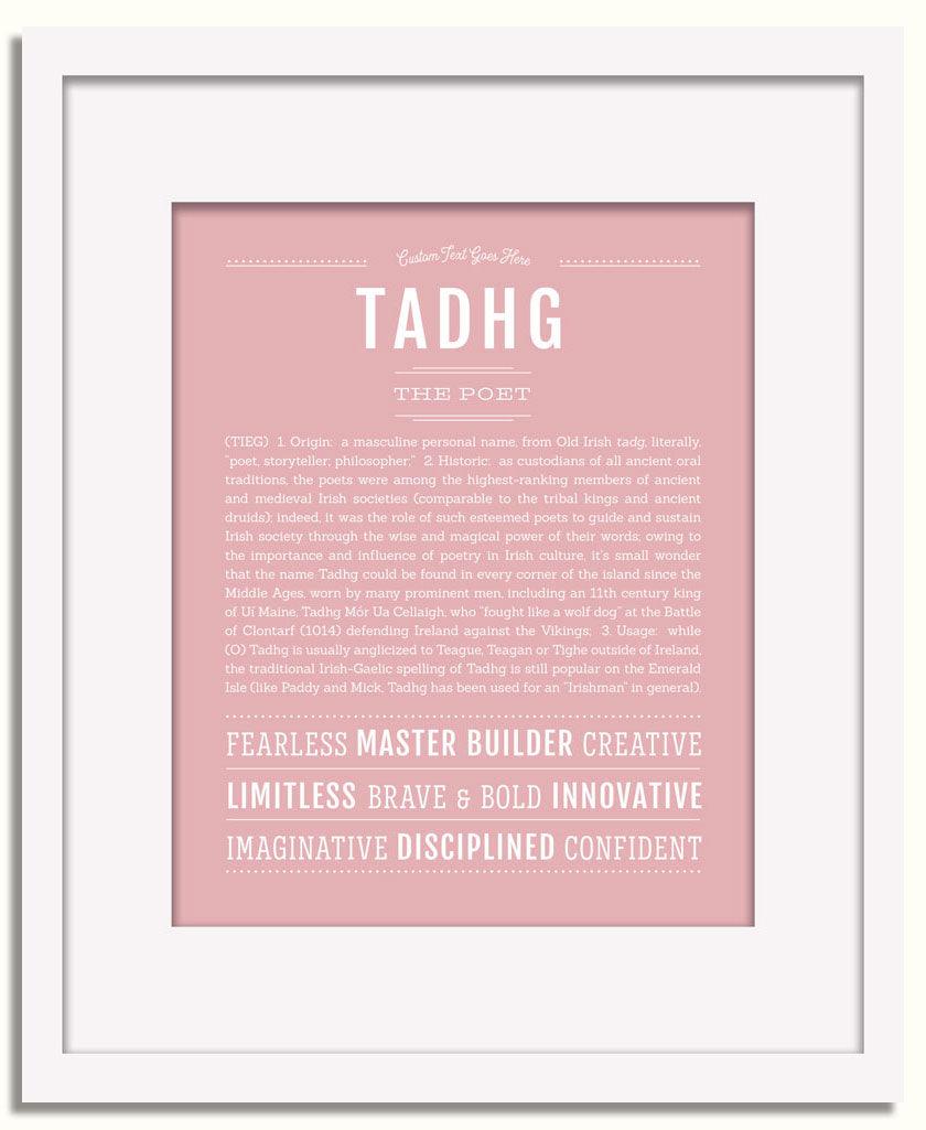 Frame Options | Dusty Rose | White Frame, Matted