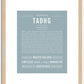 Tadhg | Name Art Print