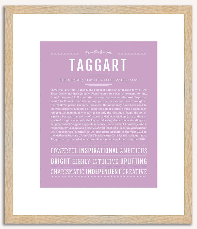 Taggart | Name Art Print