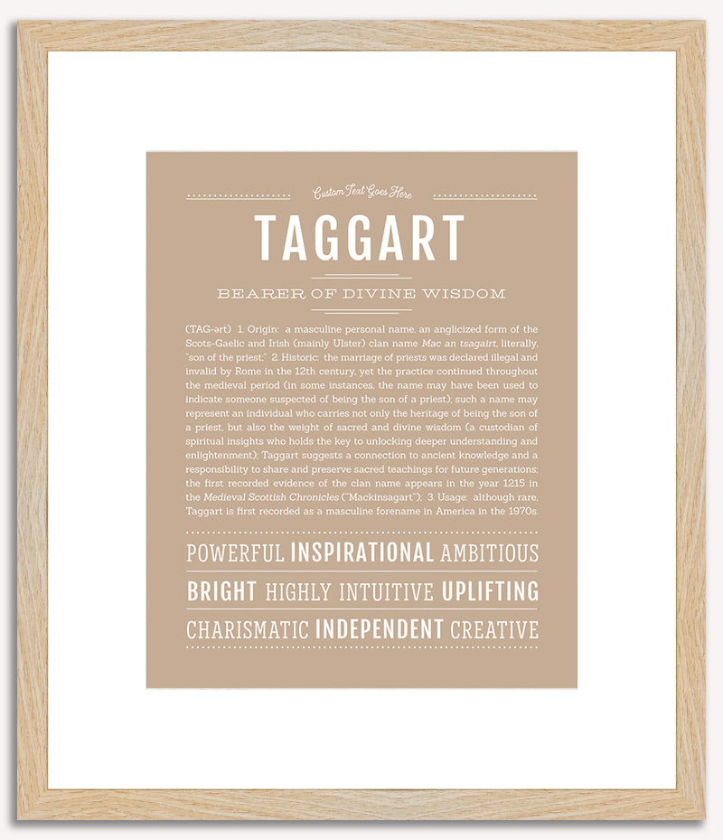 Taggart | Name Art Print