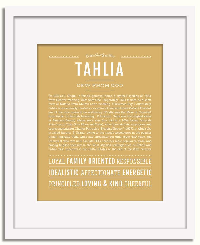 Frame Options | Matte Gold | White Frame, Matted