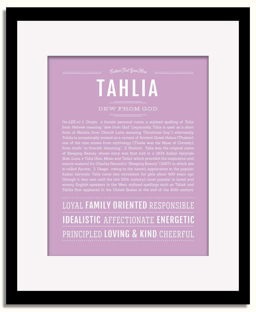 Frame Options | Lilac | Black Frame, Matted