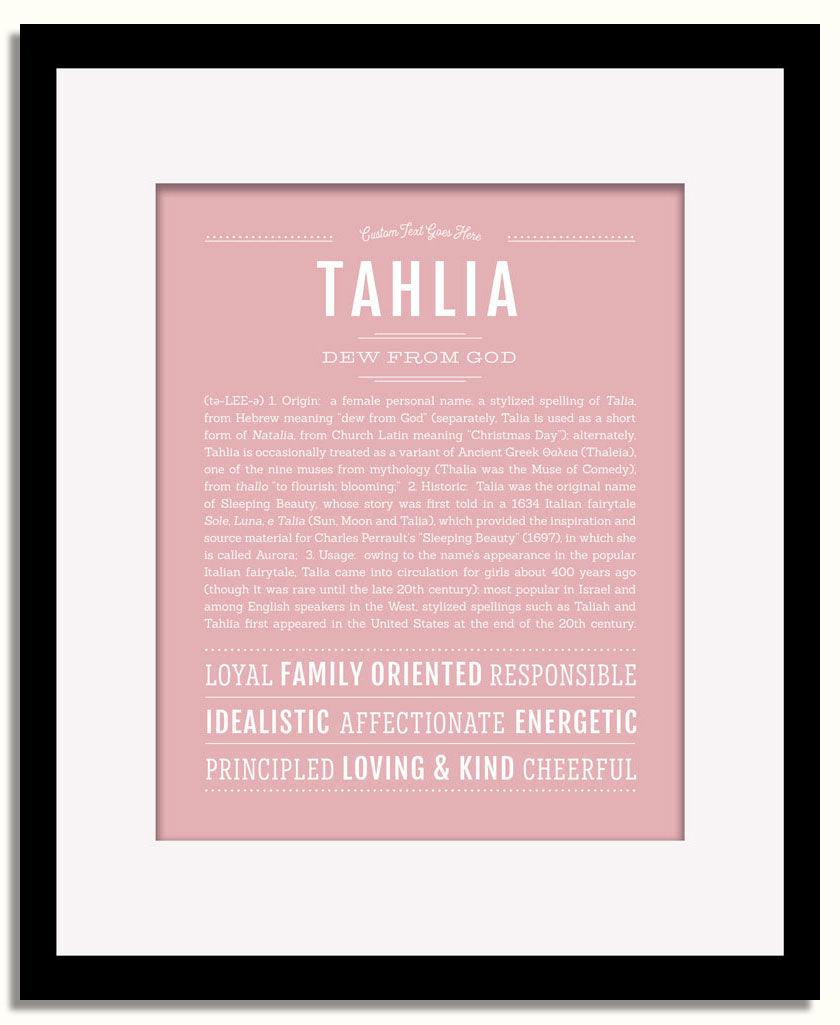 Frame Options | Dusty Rose | Black Frame, Matted