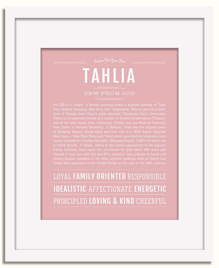 Frame Options | Dusty Rose | White Frame, Matted