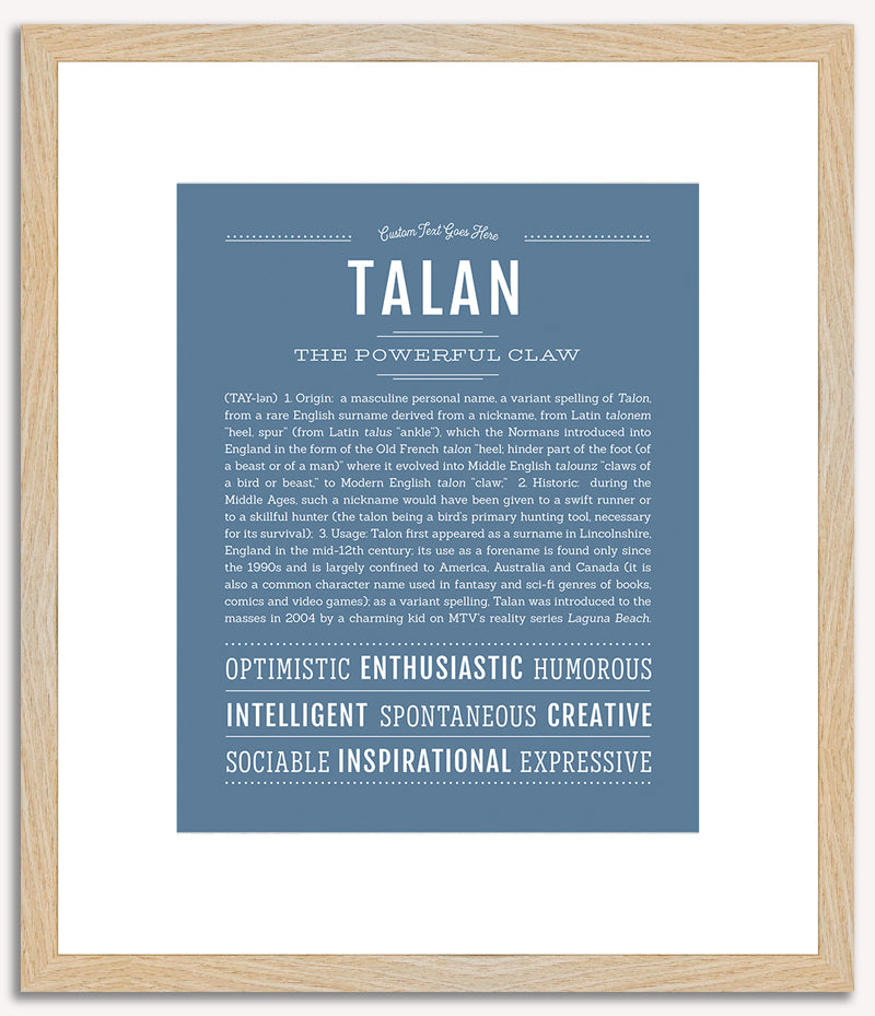 Talan | Name Art Print