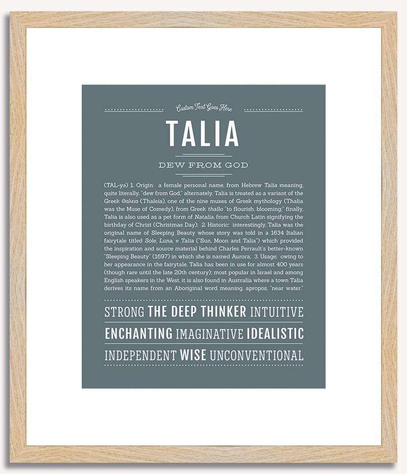 Talia | Name Art Print