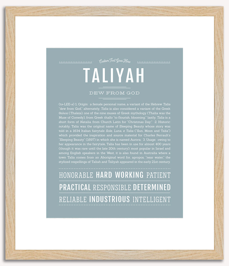 Taliyah | Name Art Print