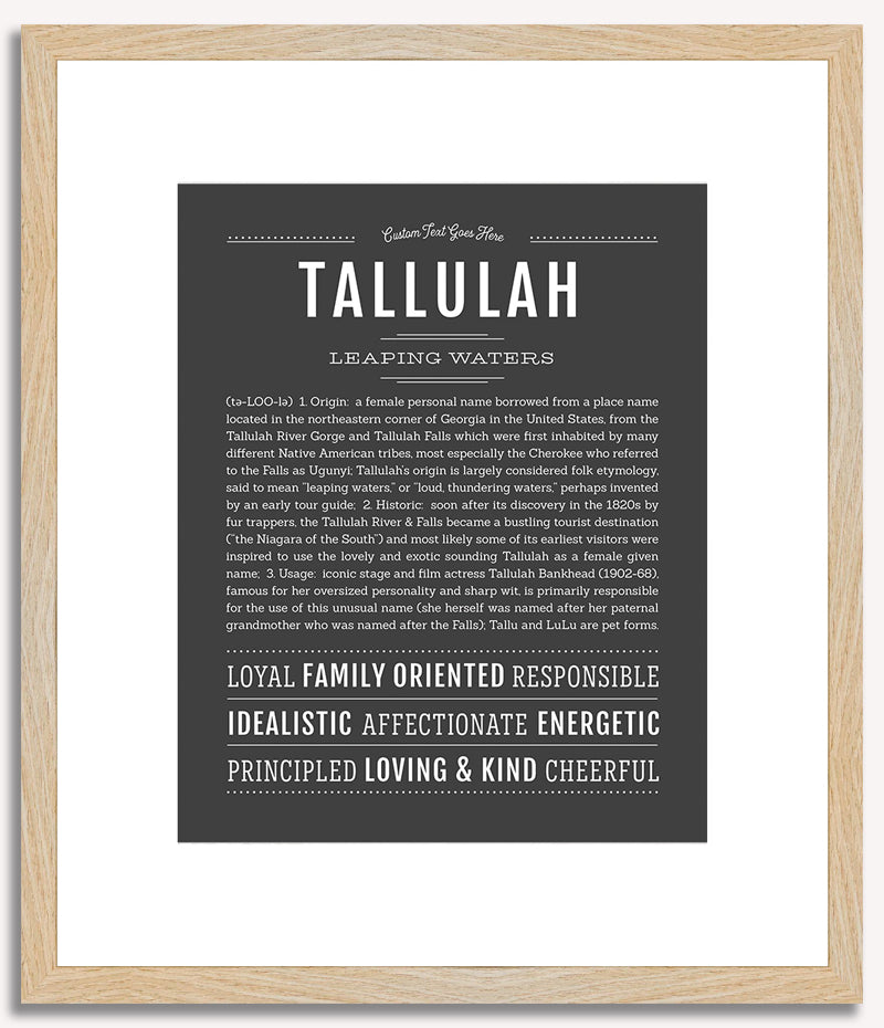 Tallulah | Name Art Print