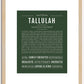 Tallulah | Name Art Print