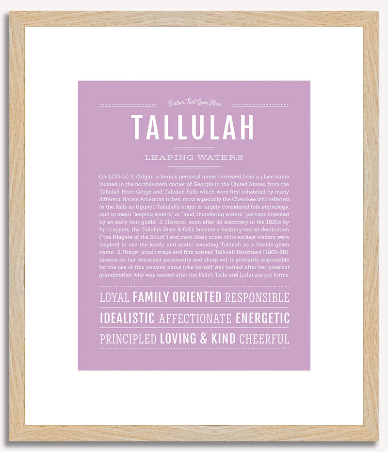 Tallulah | Name Art Print