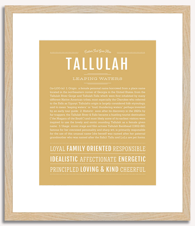 Tallulah | Name Art Print