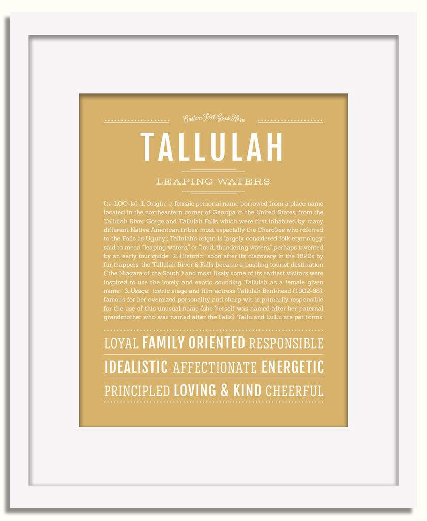 Frame Options | Matte Gold | White Frame, Matted