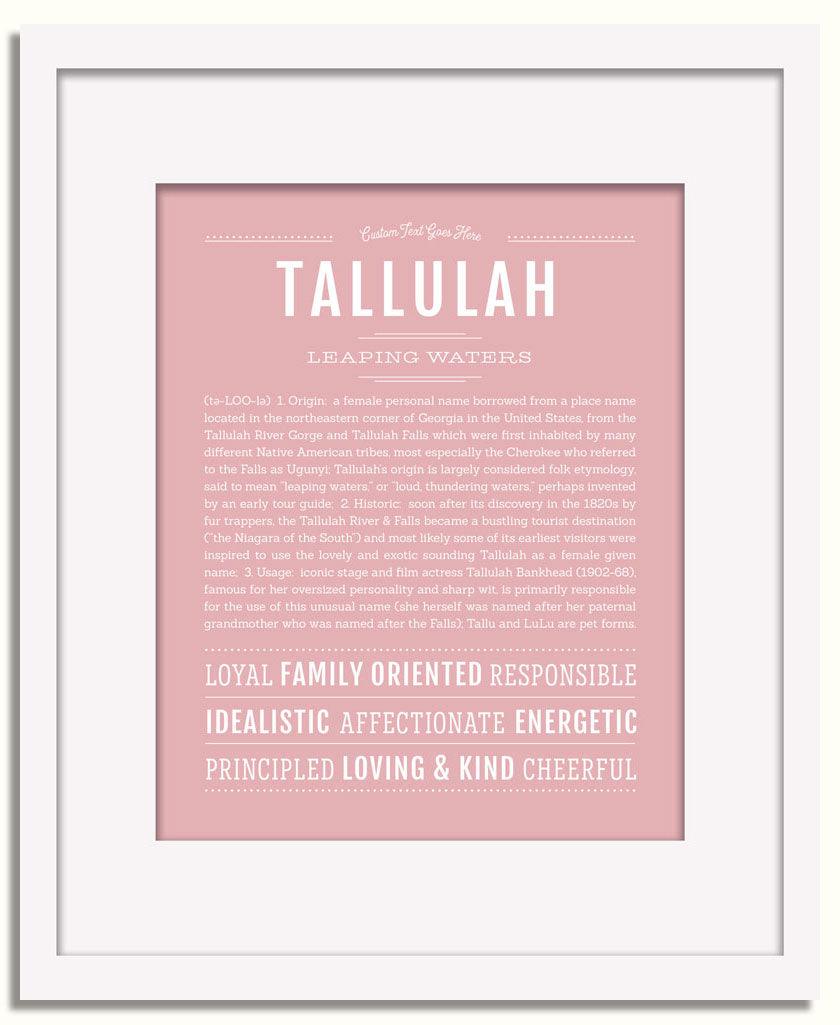 Frame Options | Dusty Rose | White Frame, Matted