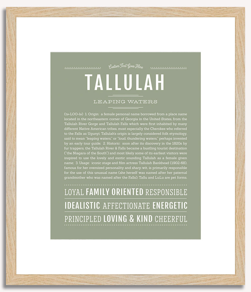 Tallulah | Name Art Print