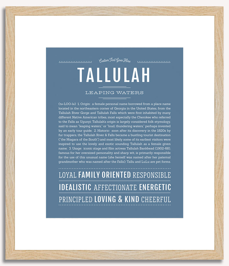 Tallulah | Name Art Print