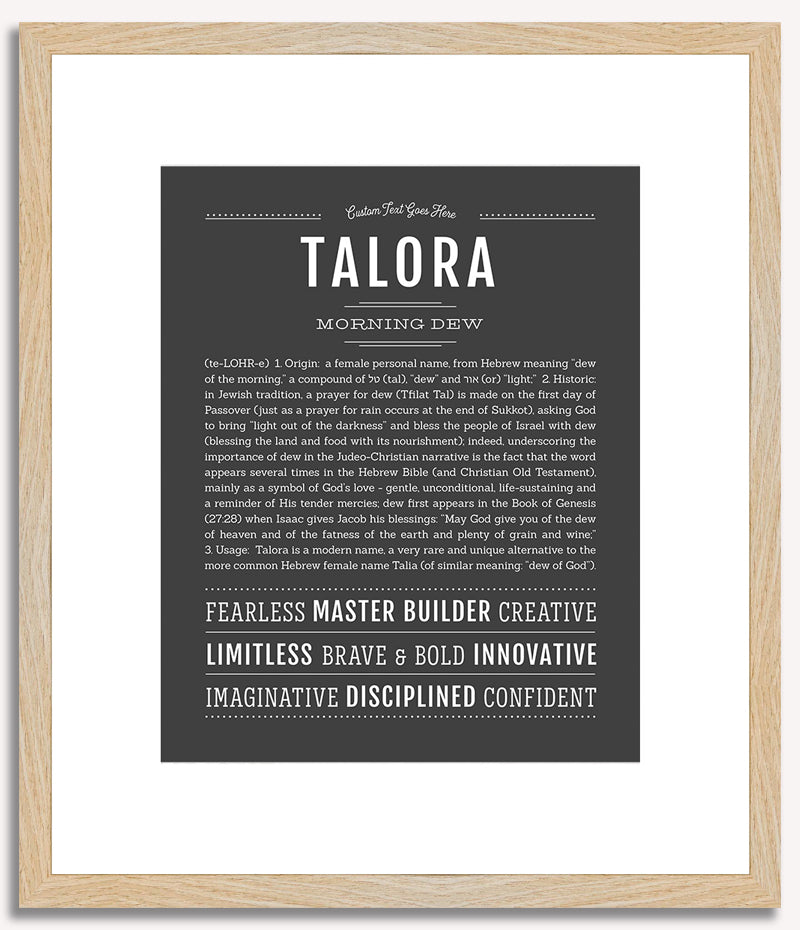 Talora | Name Art Print