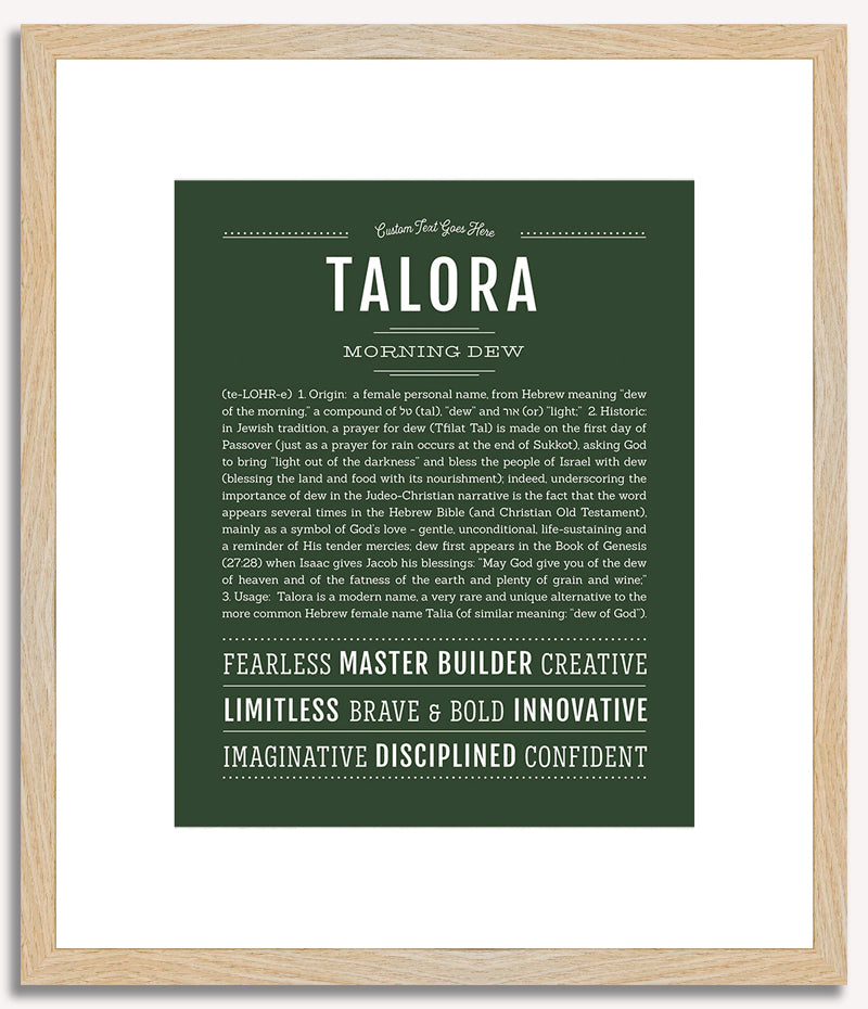 Talora | Name Art Print