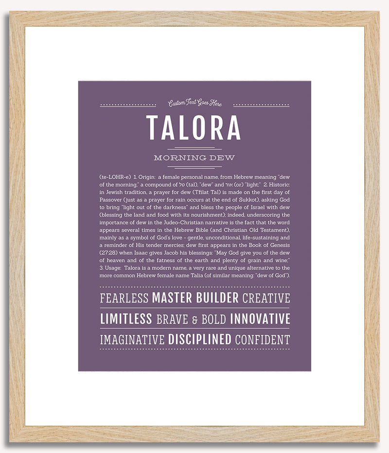 Talora | Name Art Print