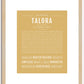 Talora | Name Art Print