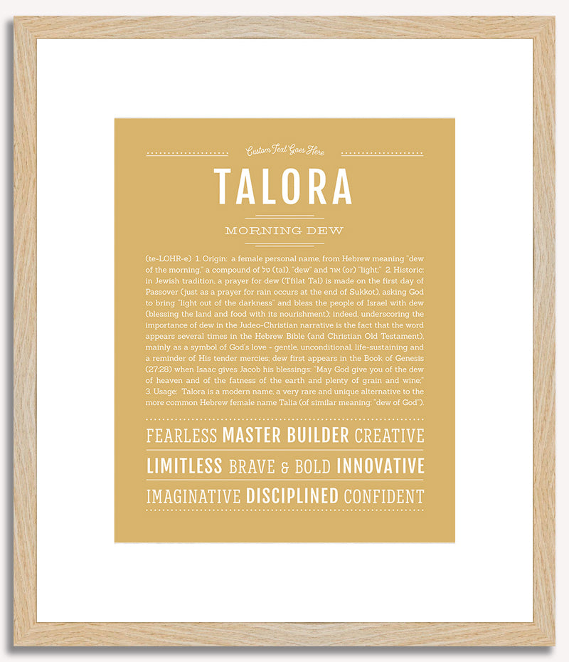 Talora | Name Art Print