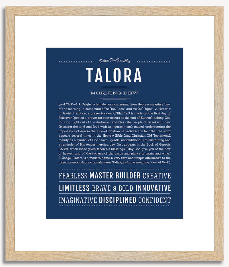 Talora | Name Art Print